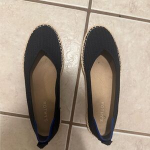 Rothy's Black and Blue Flats